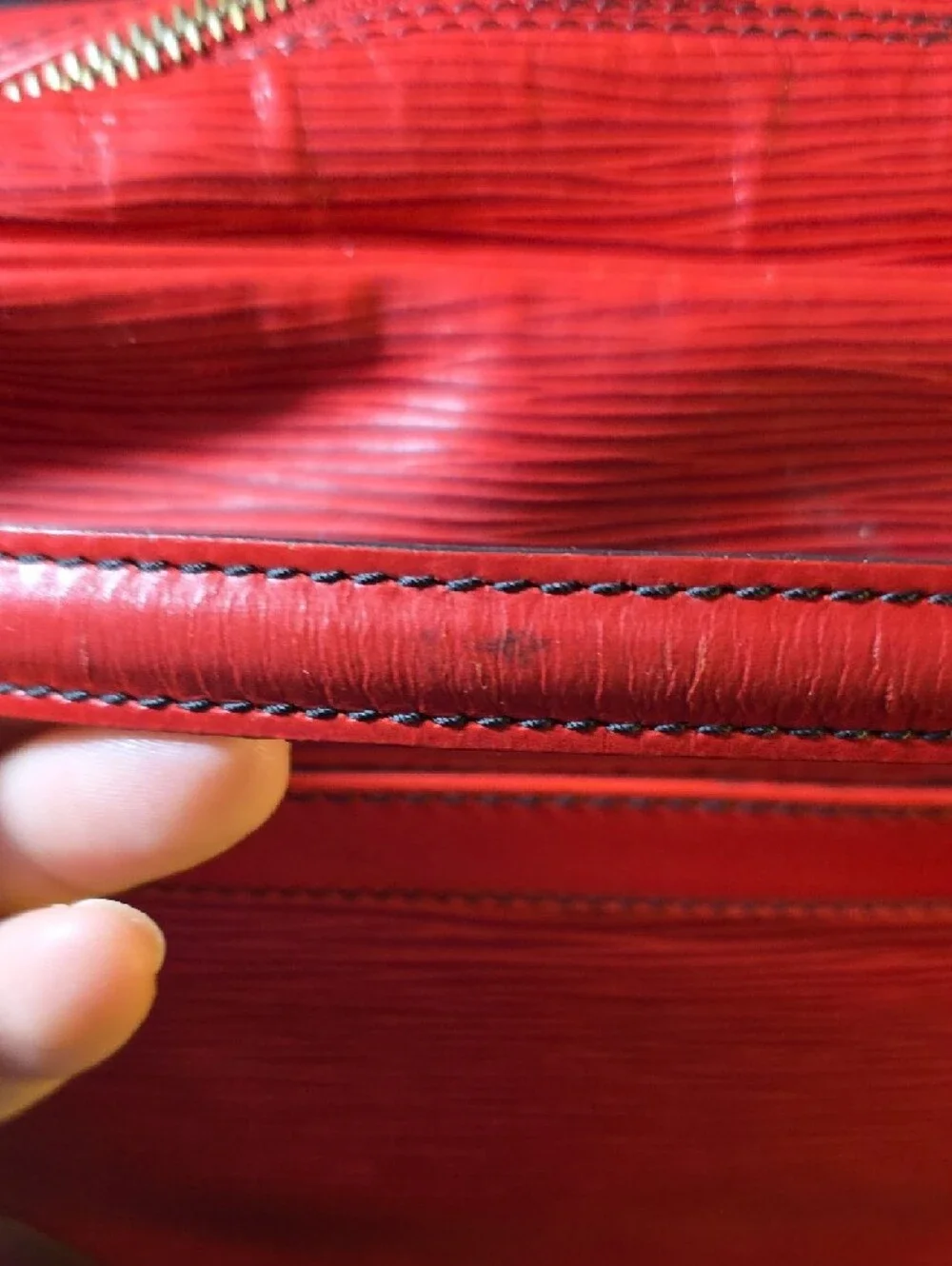 Vintage Louis Vuitton Red Epi Leather Crossbody